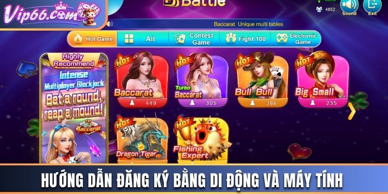 Hướng dẫn đăng ký bằng di động và máy tính