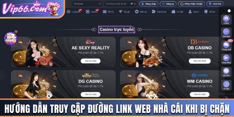 Hướng dẫn truy cập đường link web nhà cái khi bị chặn
